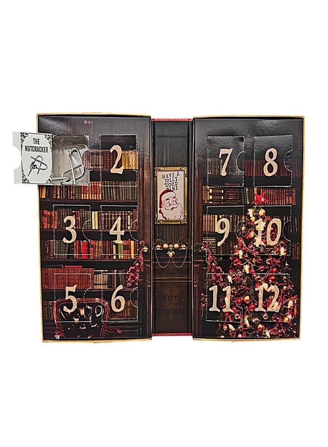 Project Genius 12 Puzzles Before Christmas Advent Calendar Book - Metal Disentanglement Puzzle Set, Brainteasers for Teens & Adults, Holiday Gift, Project Genius - Image 3